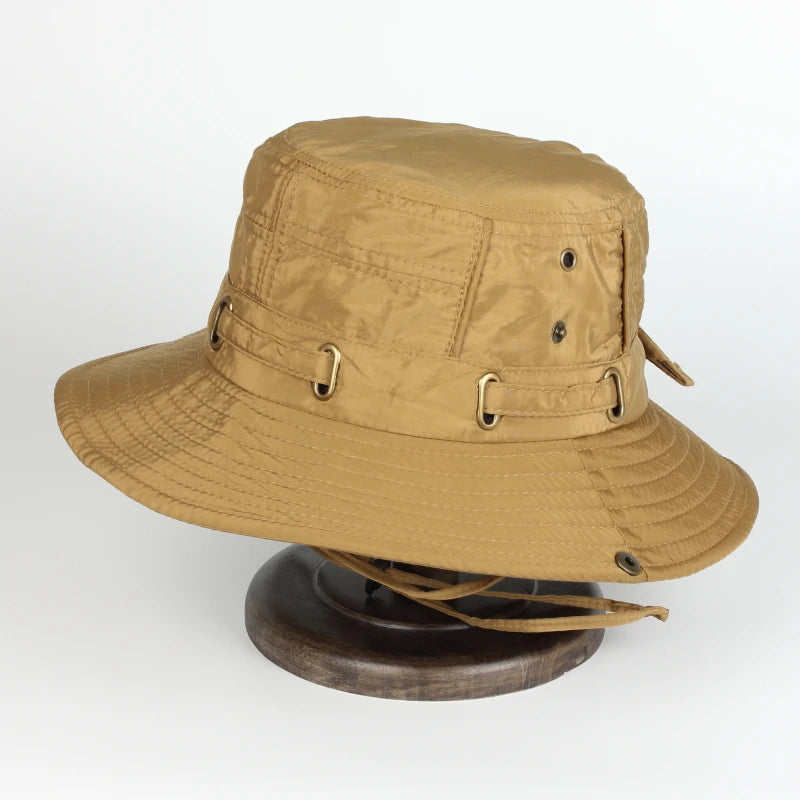 Custom Logo Sweat-Absorbent Wide Brim Bucket Hat