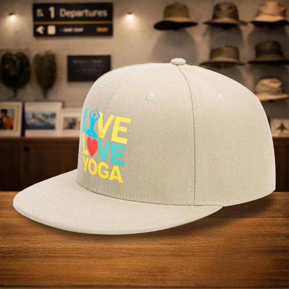 Love Yoga Street Style Snapback Cap