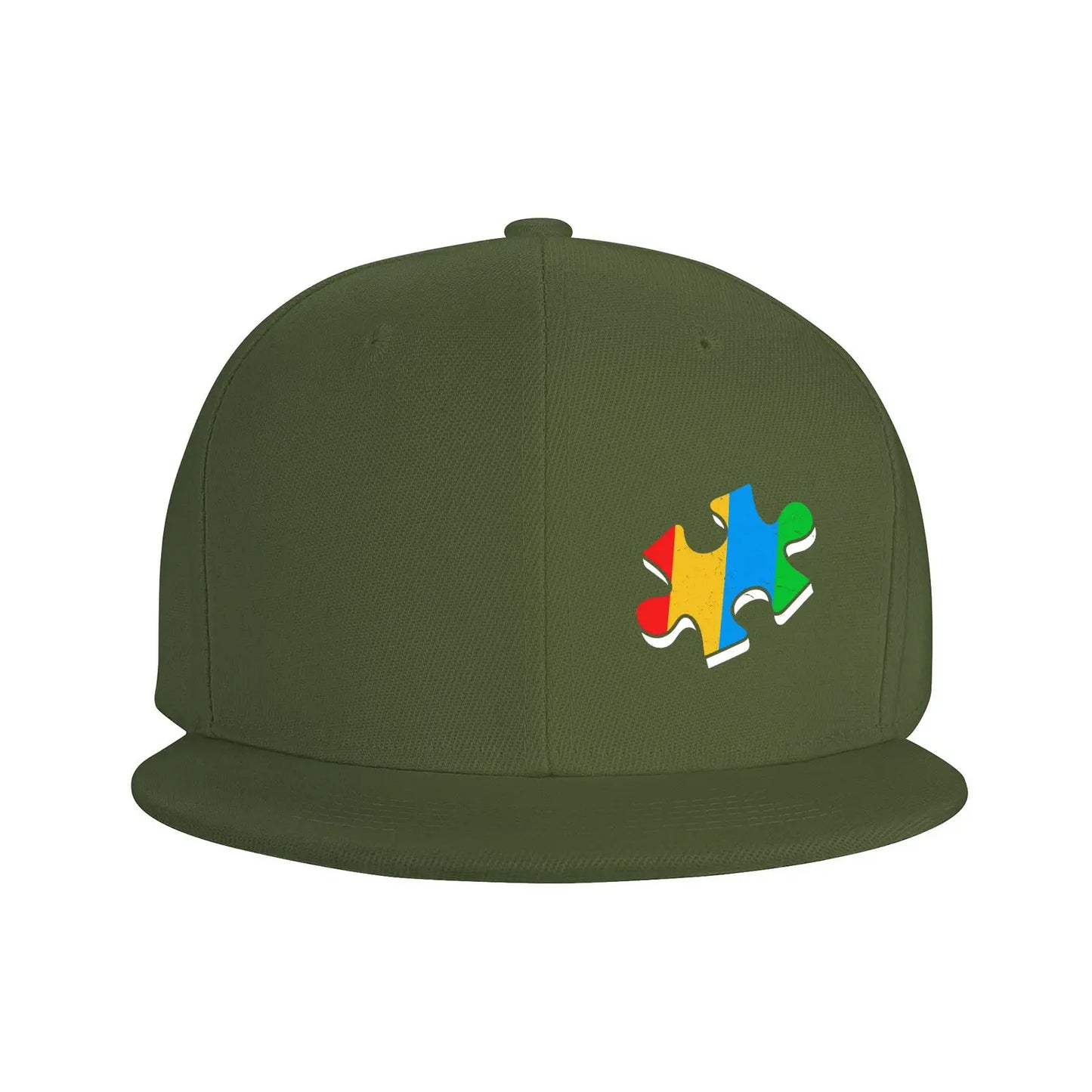 Autism Puzzle Piece Snapback Cap Hat