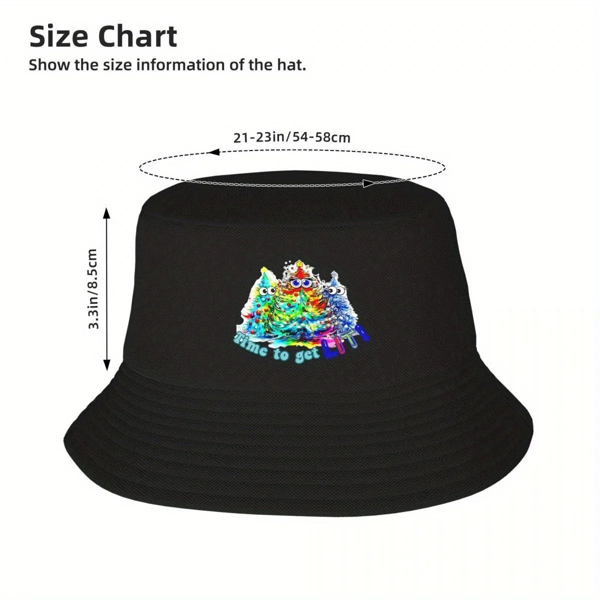 Christmas Trees Get Lit Festive Bucket Hat