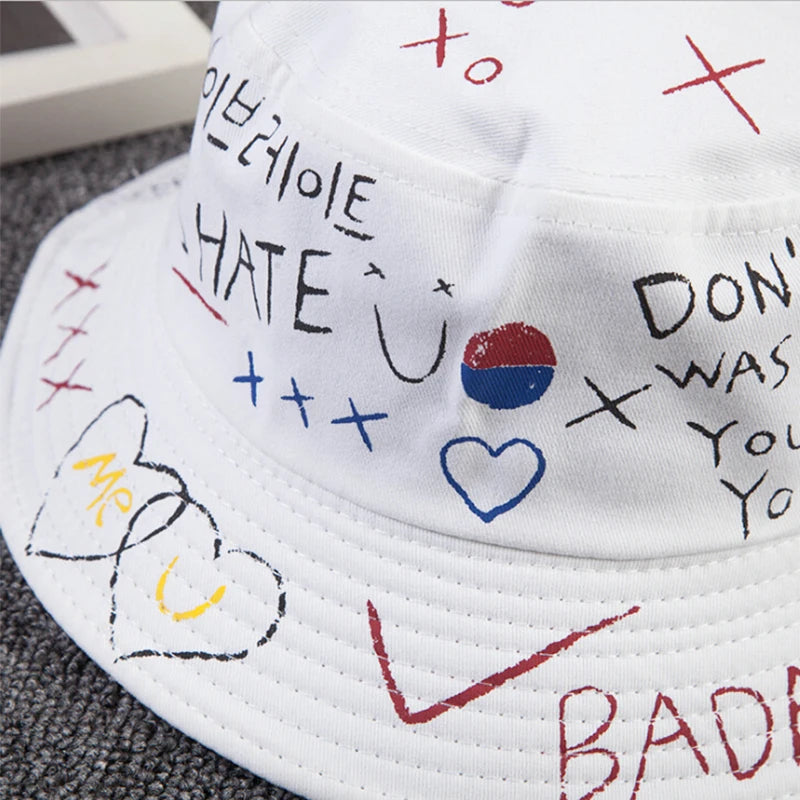 Outdoor Harajuku Bucket Hat Fishing Hip Hop Cap Men's