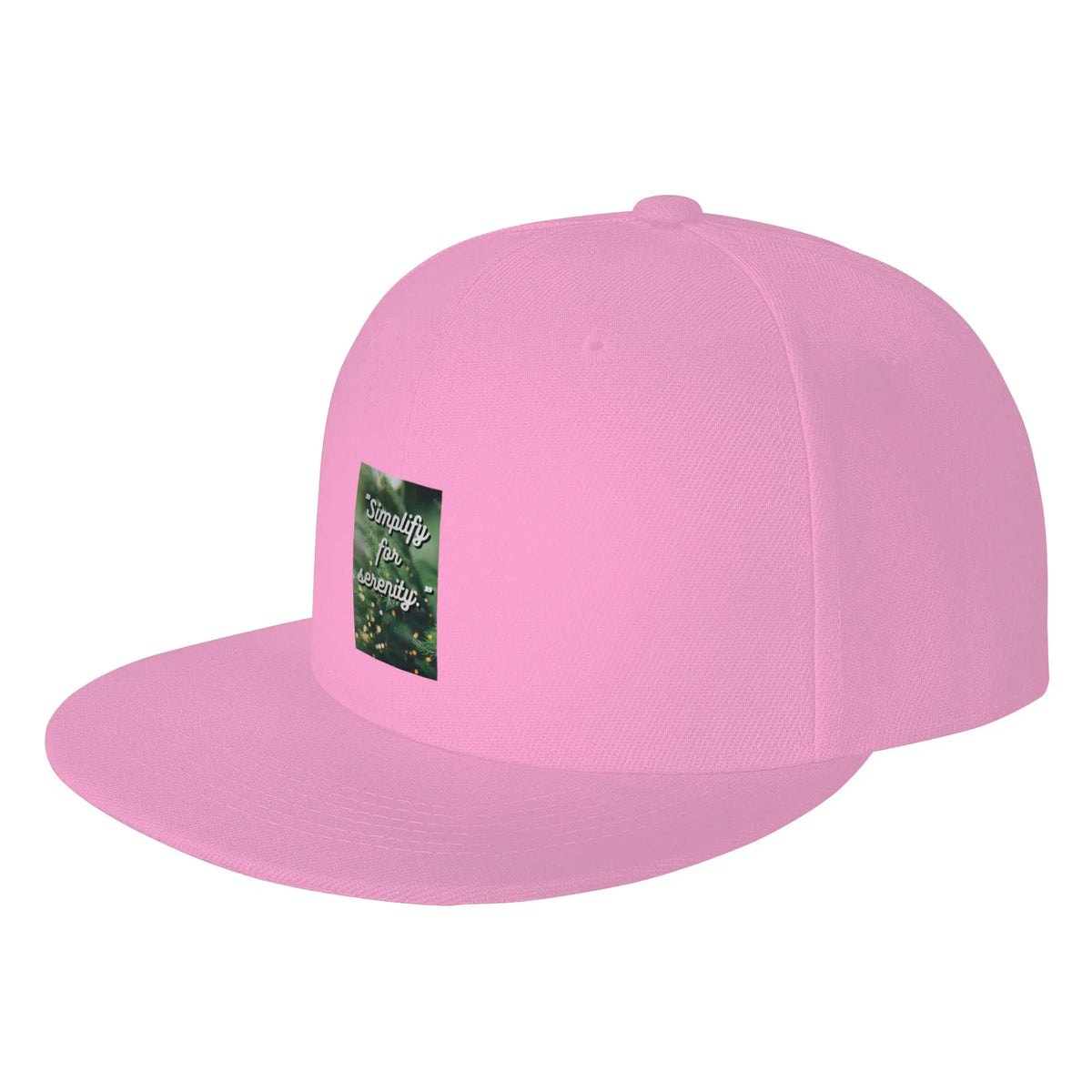 Simplify For Serenity Minimalist Quote Snapback Cap