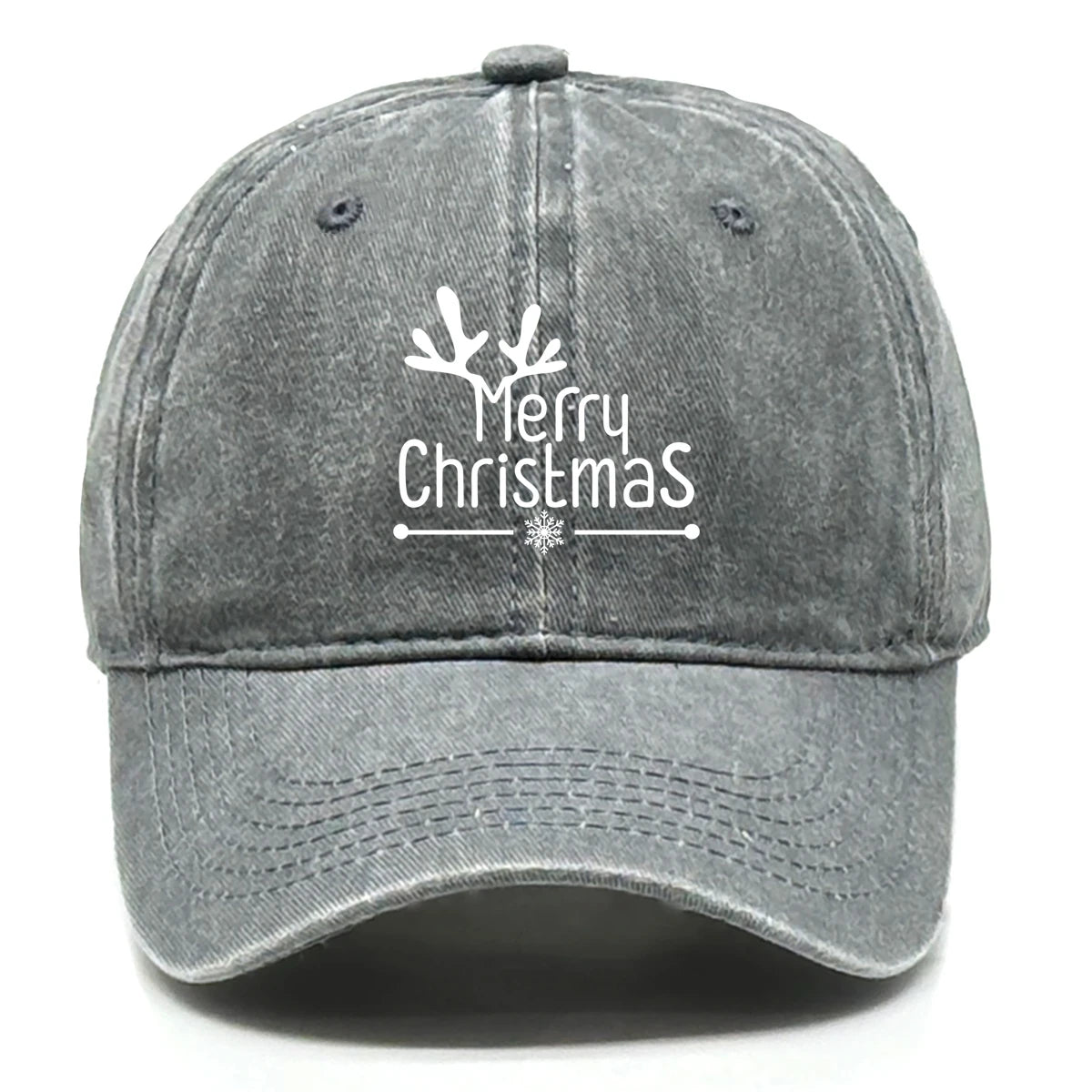 Merry Christmas Washed Baseball Cap