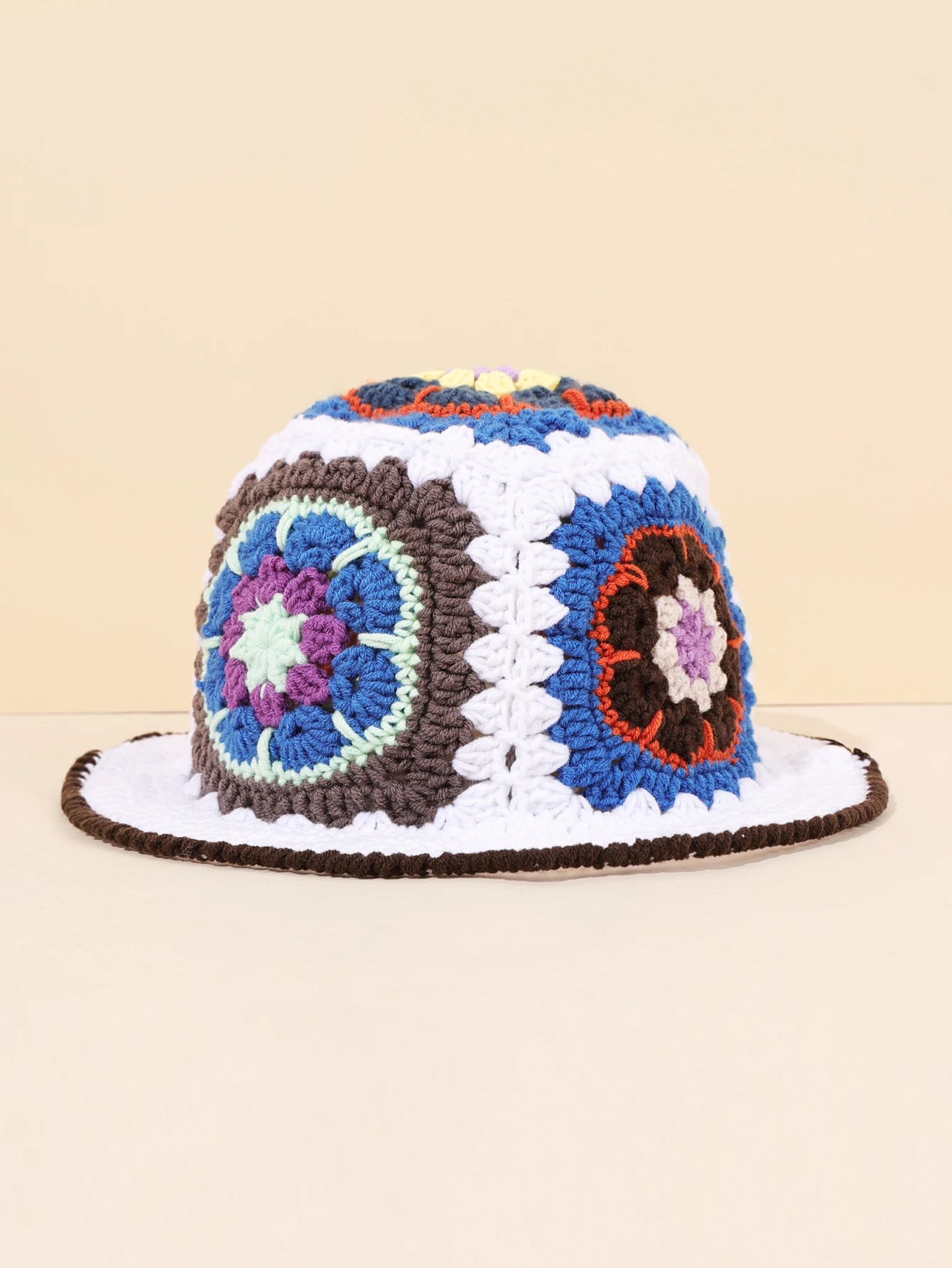 Colorful Floral Scallop Bucket Hat