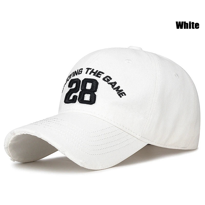 High Quality Number 28 3D Embroidery Cotton Adjustable Baseball Cap Sun Hat Trucker Caps Dad Hat