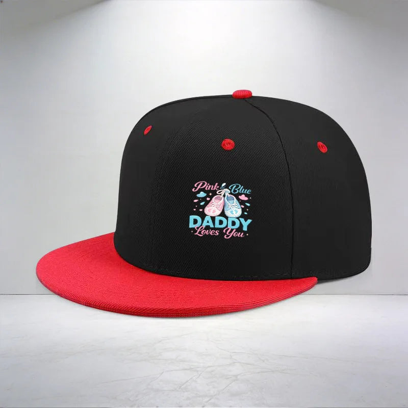 1pc Daddy Loves You Pattern Printed Cap