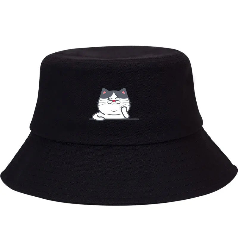 Cute Cat Adjustable Bucket Hat