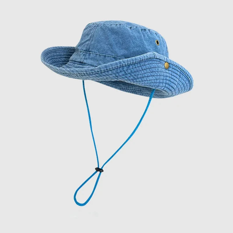 Newest Custom Logo Cotton Outdoor Travel Bucket Hat