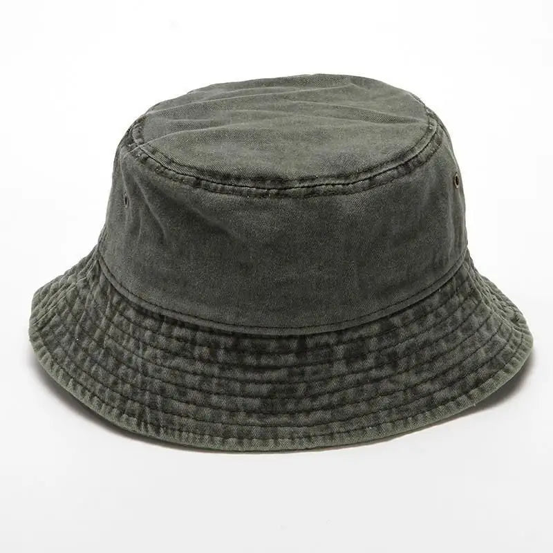 Vintage Washed Denim Bucket Hat