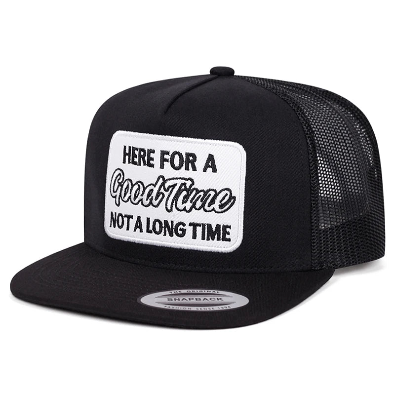 Stoned Letter Embroidered Hip-Hop Snapback Cap