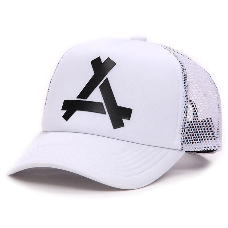 Unisex A Letter Printing Baseball Net Caps Hip Hop Cap