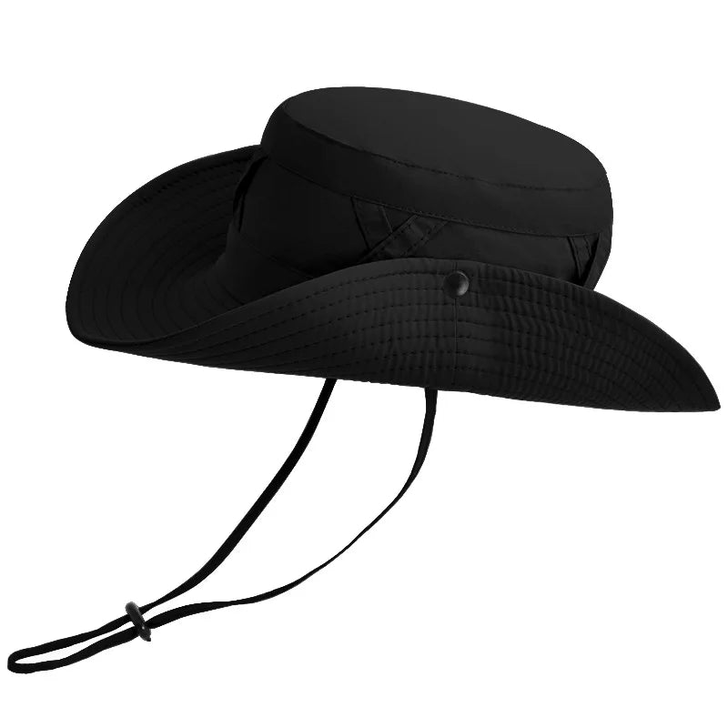 Adjustable Breathable Wide Brim Outdoor Bucket Hat