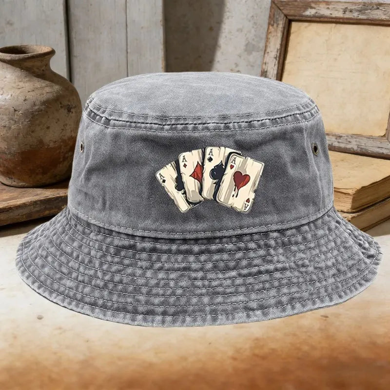 Retro Washed Cotton Bucket Hat Streetwear Fisherman Cap