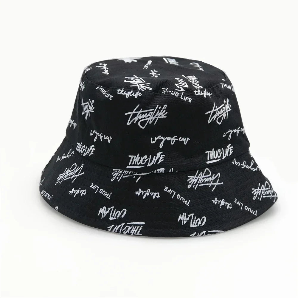 Double Sided Bucket Hat For Men Women Summer Unisex Fashion Cap