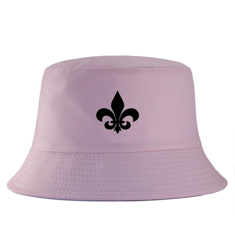 Fleur De Lis Cotton Bucket Hat