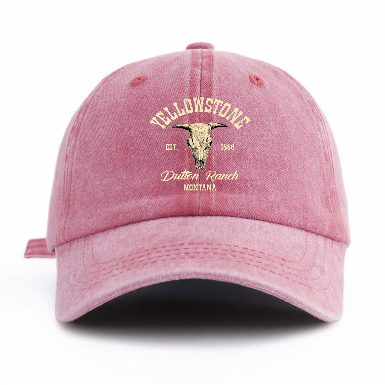 Yellowstone Print Washed Baseball Cap
