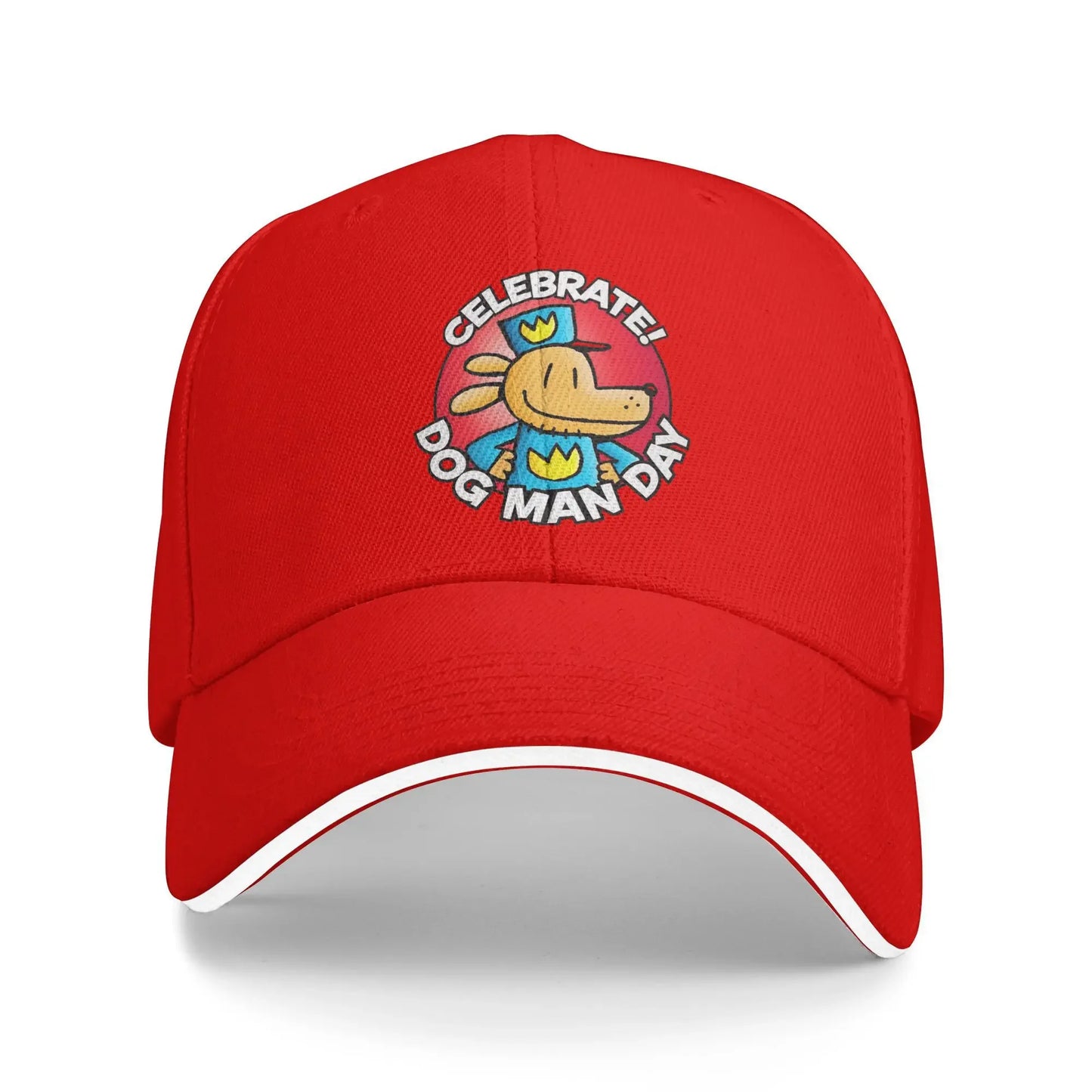 DogMan Running Hippie Hip Hop Meme Baseball Cap