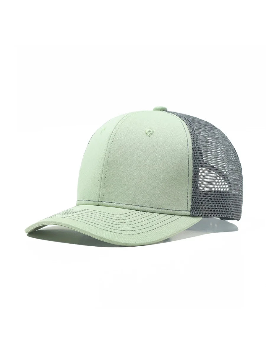 Mint Green Gray Mesh Cap Baseball Cap