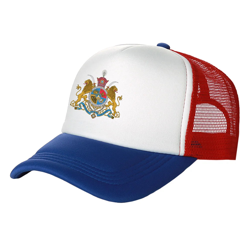 Iran Imperial Trucker Caps Men Iran Imperial Flag Hat Baseball Cap