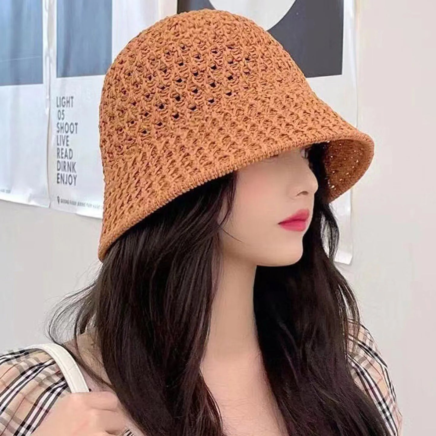 Hollow Out Breathable Summer Bucket Hat