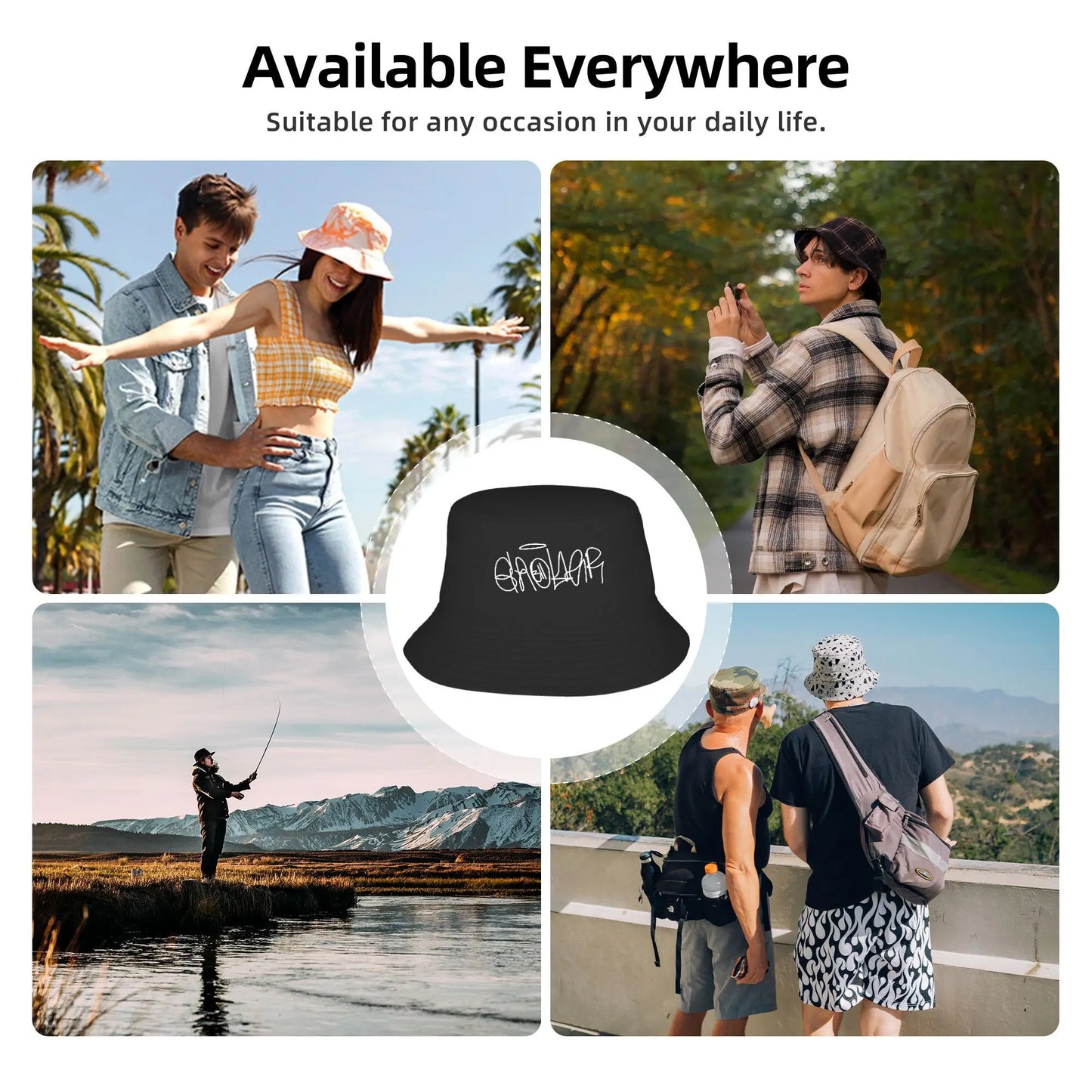 2026 Geolier Singer Bucket Hat For Women