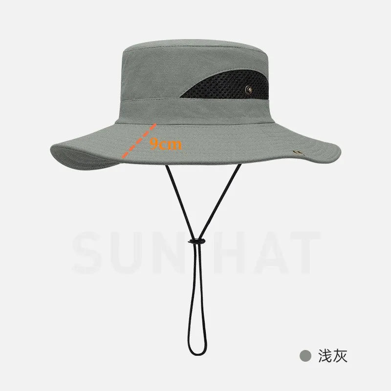 Waterproof Anti-UV Large Brim Bucket Hat
