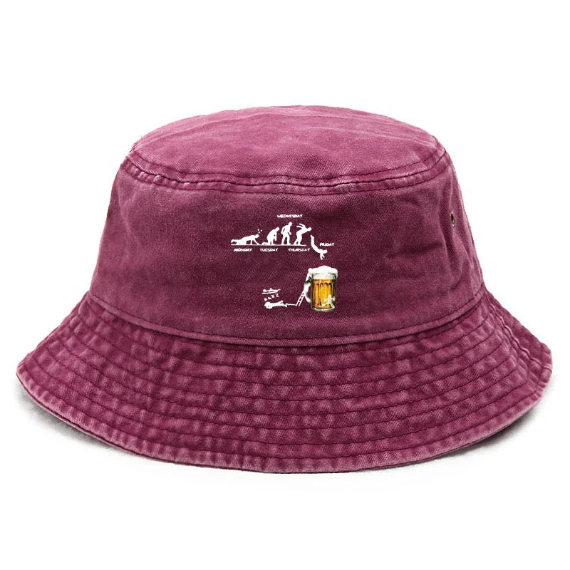 Funny Pub Culture Washed Bucket Hat