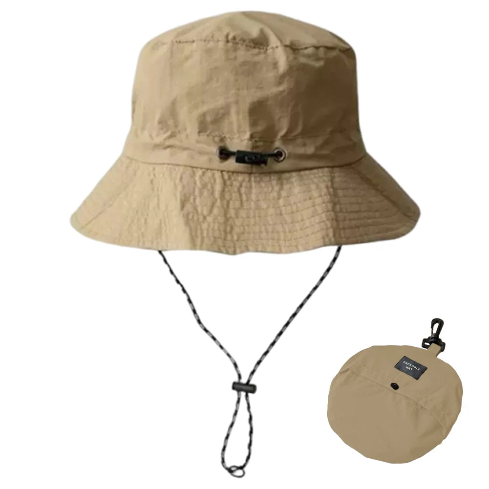 Waterproof Fishing Bucket Hat With Chin Strap