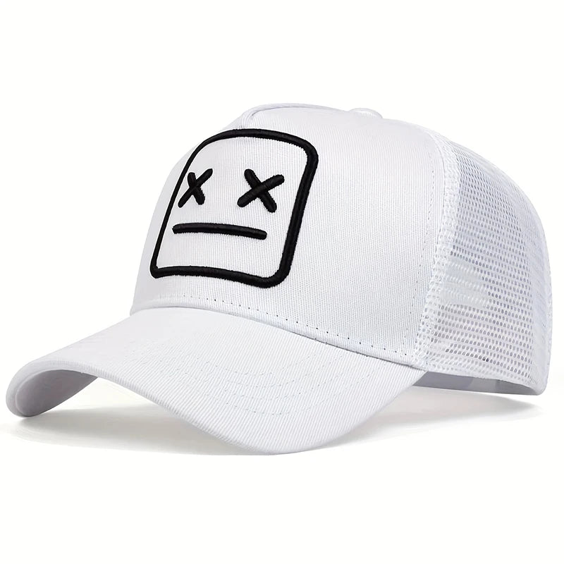 1 piece Unisex XX Embroidery Baseball Net Caps Hip Hop Cap Spring And Summer Outdoor Adjustable Casual Hats Sunscreen Hat