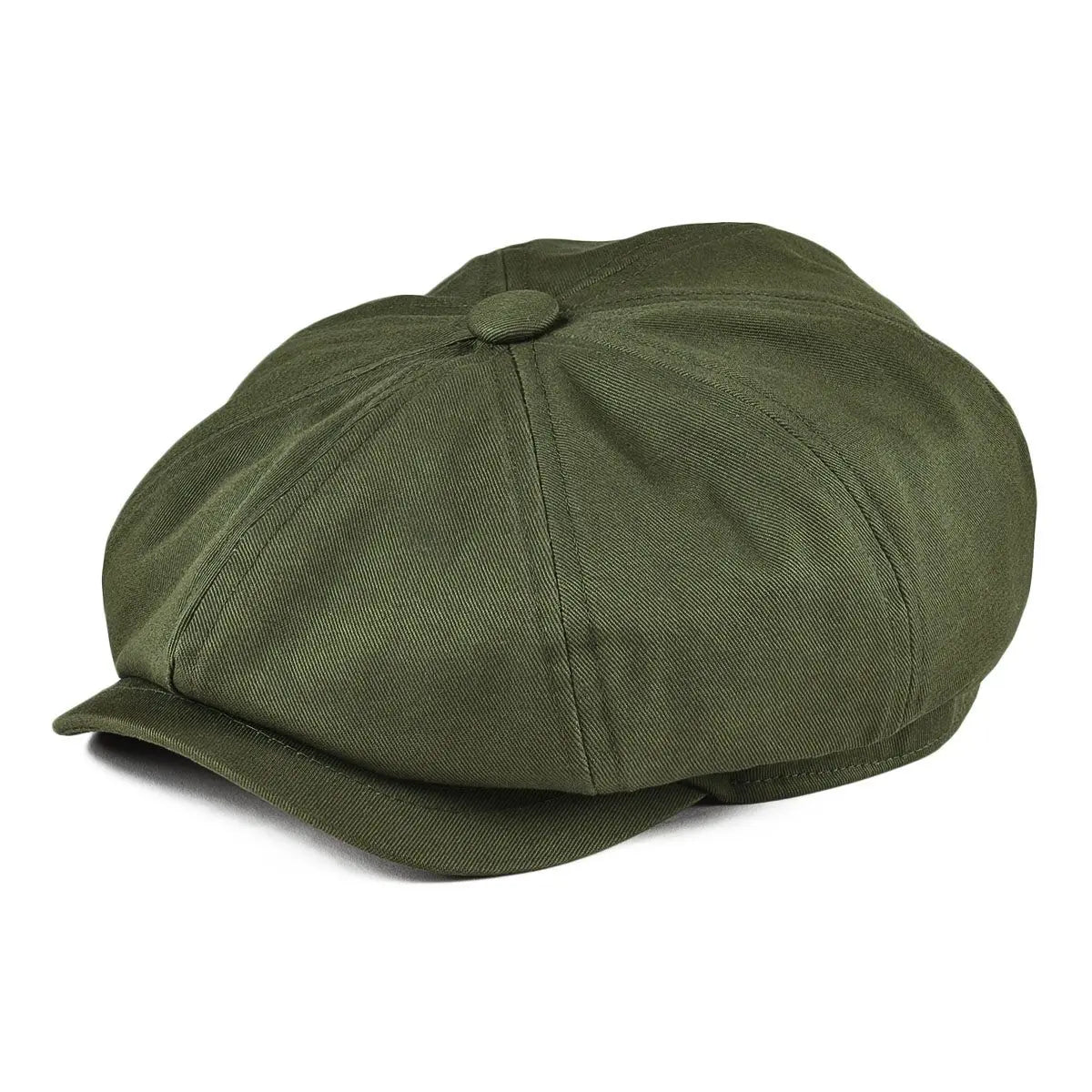 Newsboy Cap Men's Twill Cotton Eight Panel Hat Women's Size 57-63cm