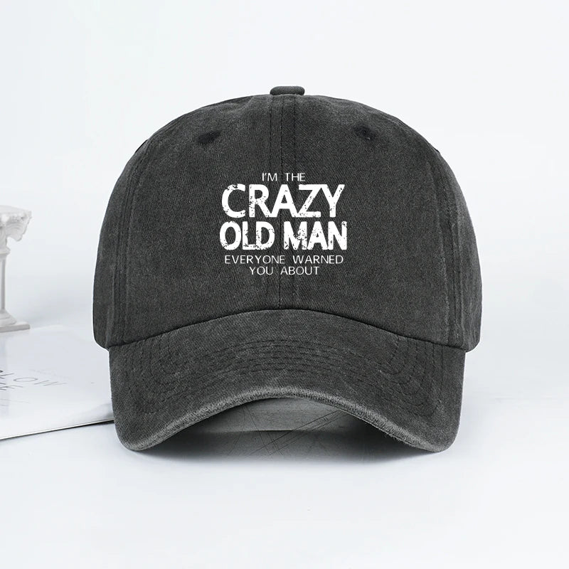 Crazy Old Man Baseball Cap