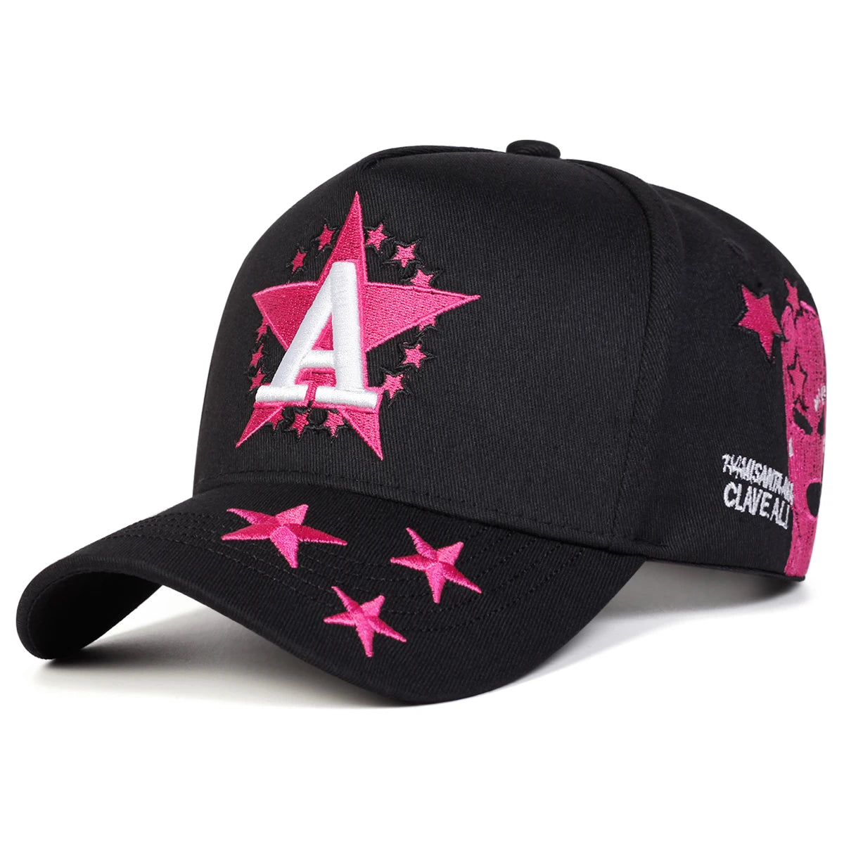 Unisex A Letter Pentagram Embroidered Baseball Cap