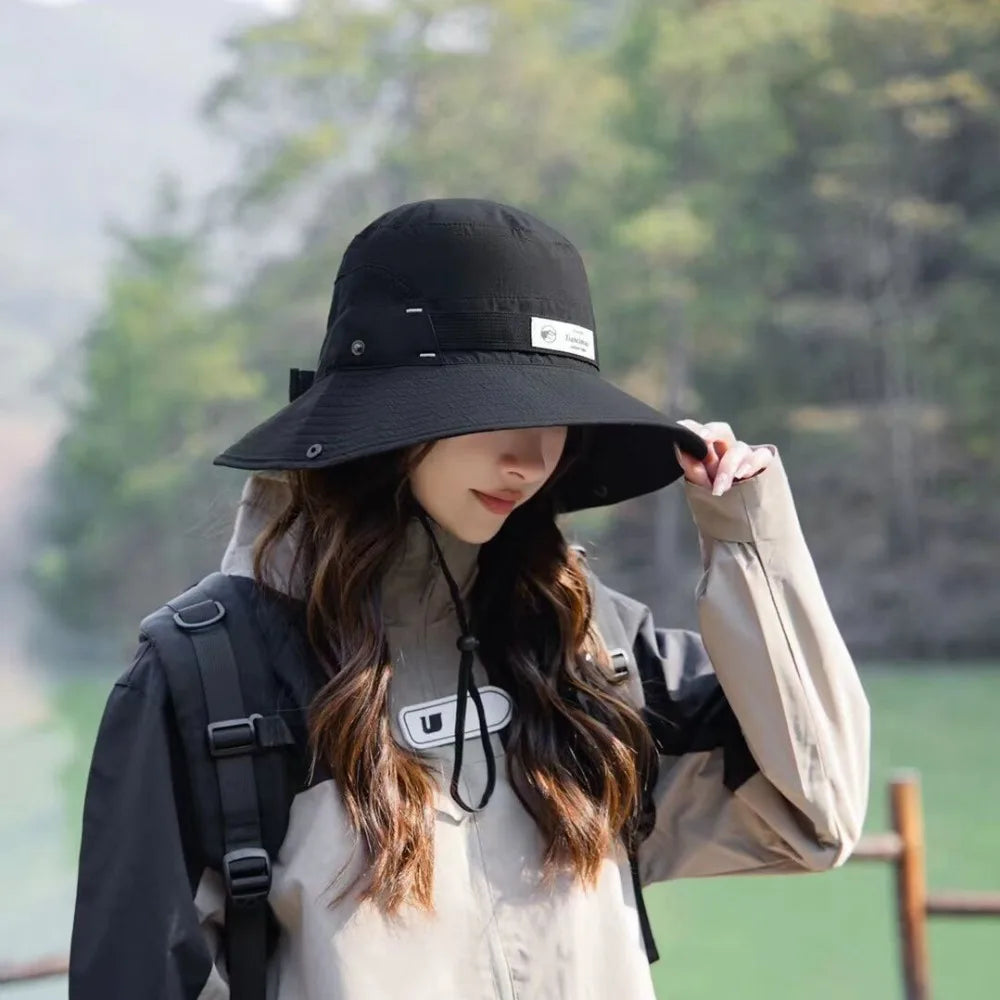 Korean Style Outdoor Sun Protection Bucket Hat