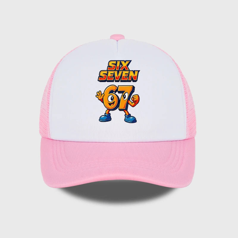 Cartoon Sponge Mesh Snapback Baseball Cap