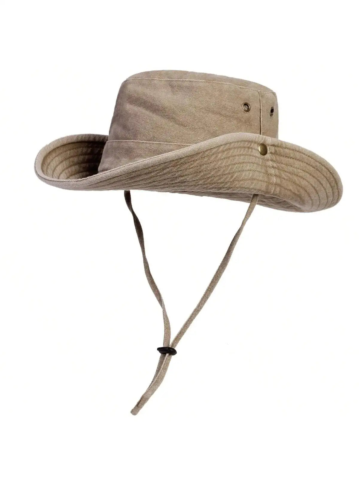 Men Big Eaved Washed Bucket Hats