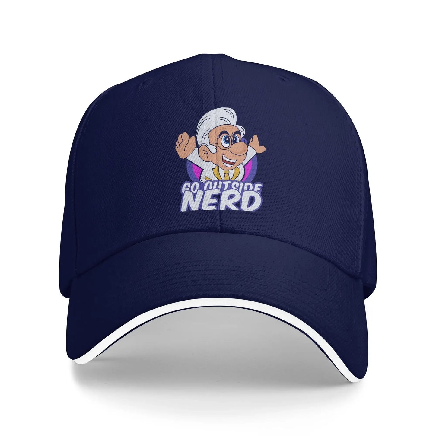 Go Outside Nerd Baseball Cap