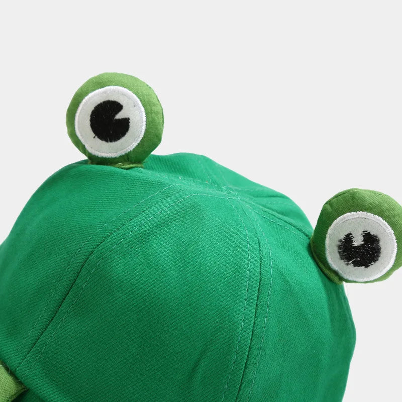 Cotton Cartoon Lovely Frog Bucket Hat