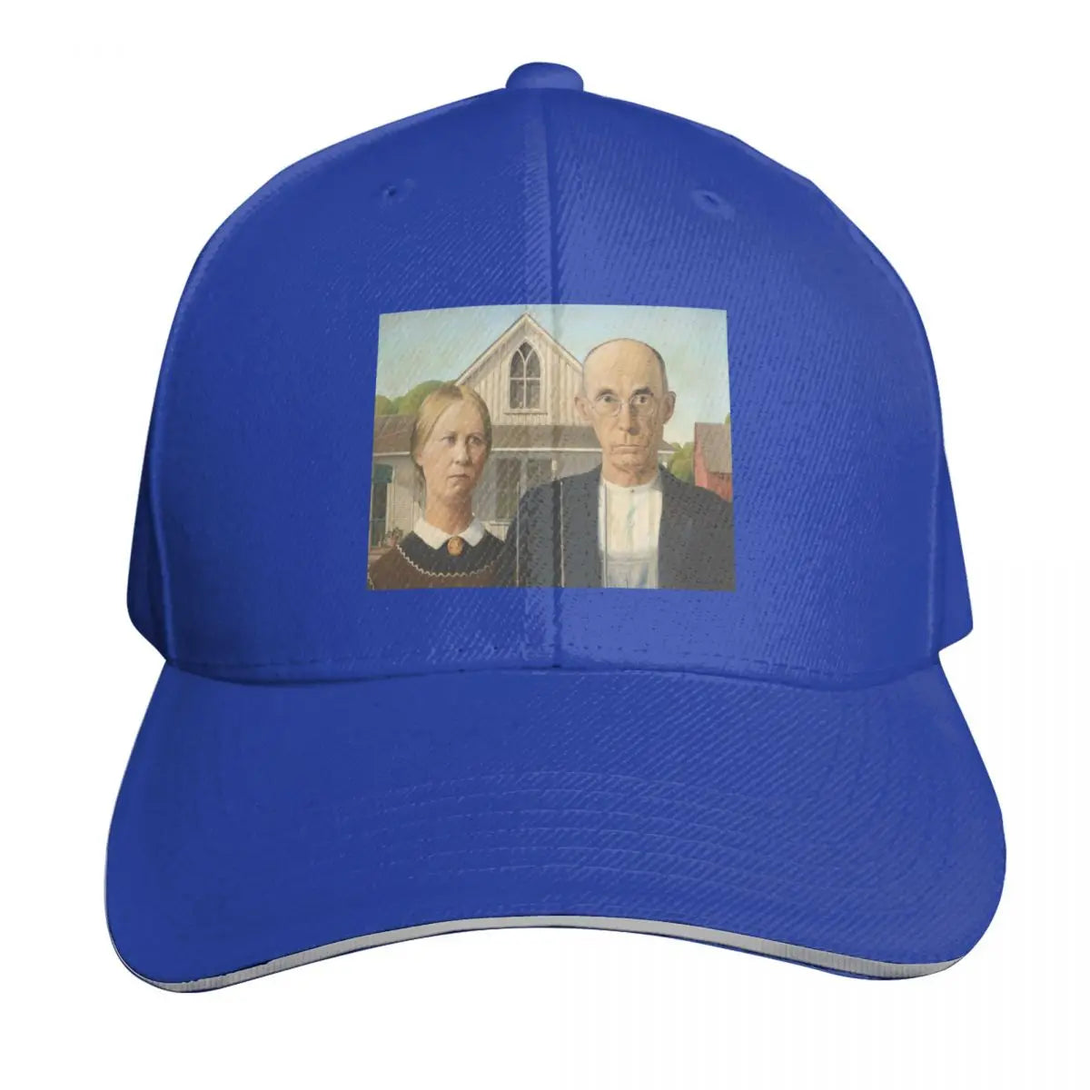 Grant Wood American Gothic 1930 Mesh Baseball Cap