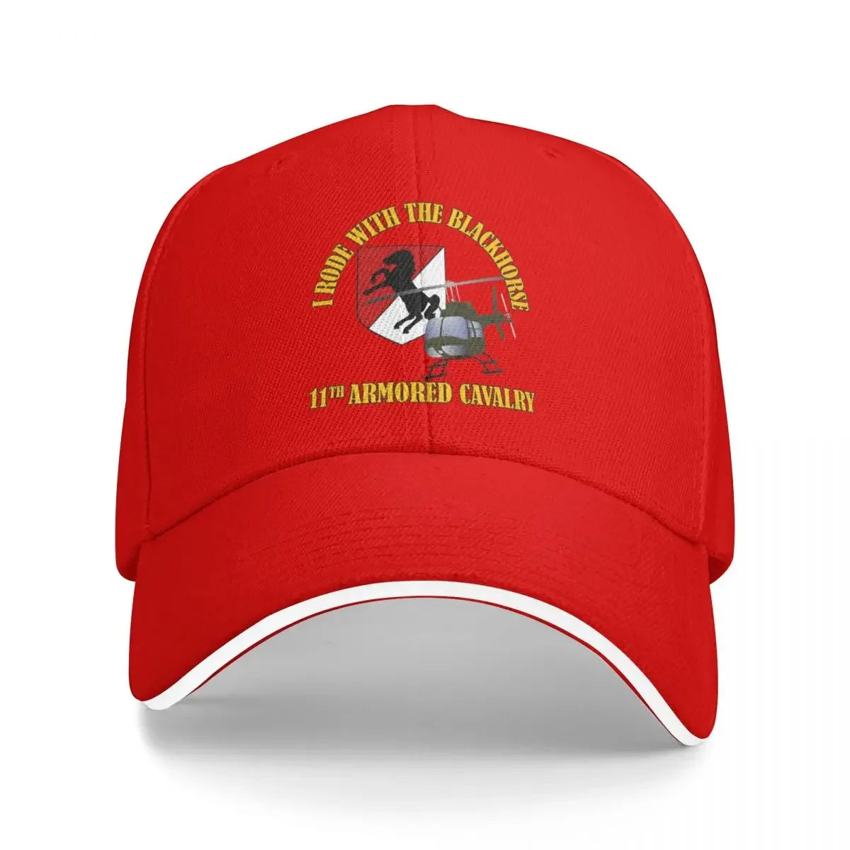Rode With The Blackhorse OH58 Helicopter Western Fishing Baseball Cap