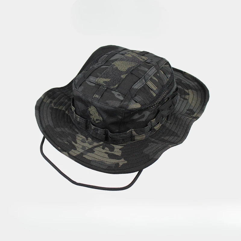Tactical Square Pocket Outdoor Fishing Bucket Hat