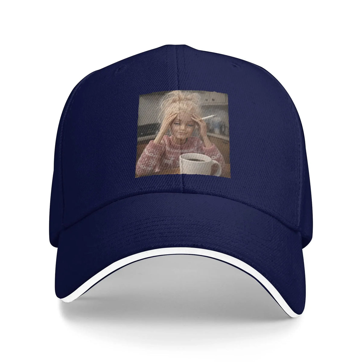 Distressed Doll Sarcasm Meme Retro Baseball Cap