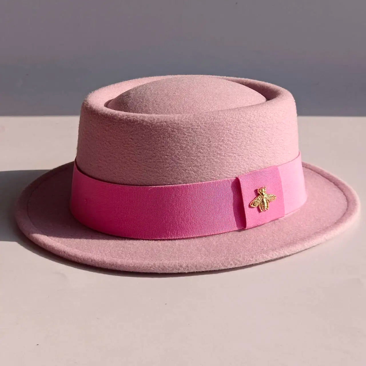 Pork Pie Hat 4.5cm Wide Brim Fedora Hat Men's Fashion