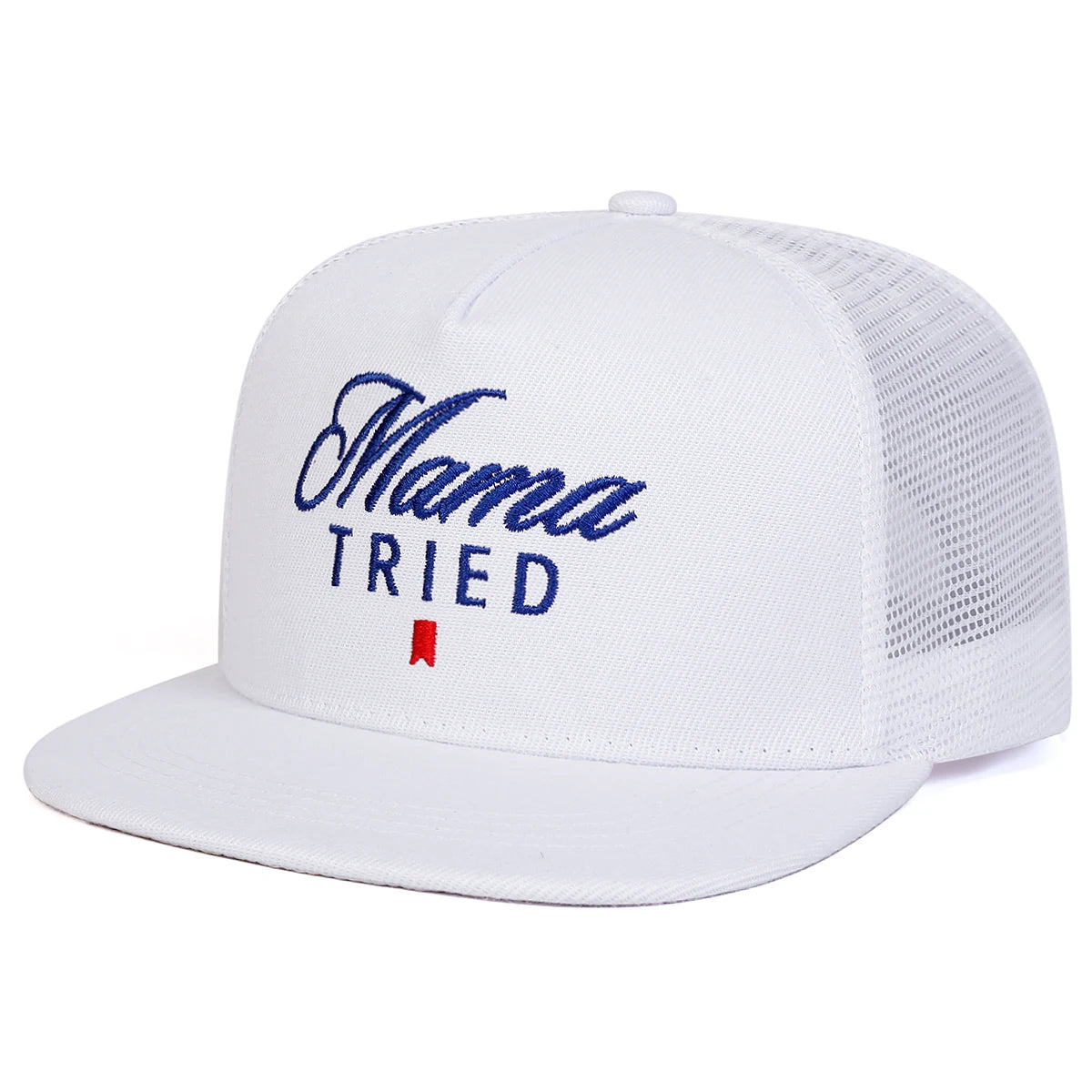 Unisex Mama Tried Embroidered Mesh Snapback Cap