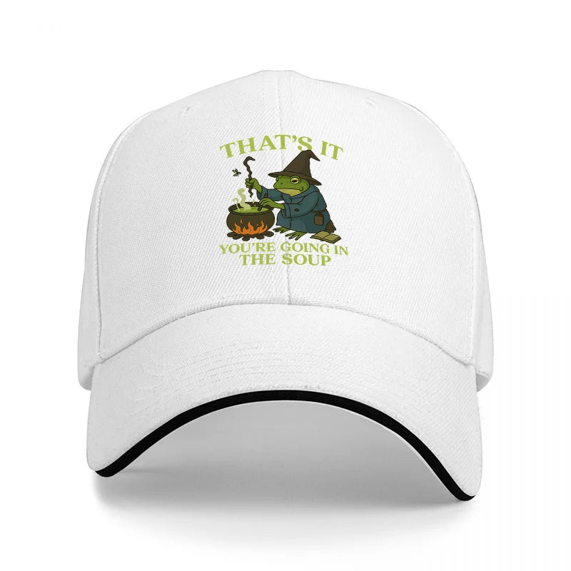 Black Frog Funny Quote Baseball Cap