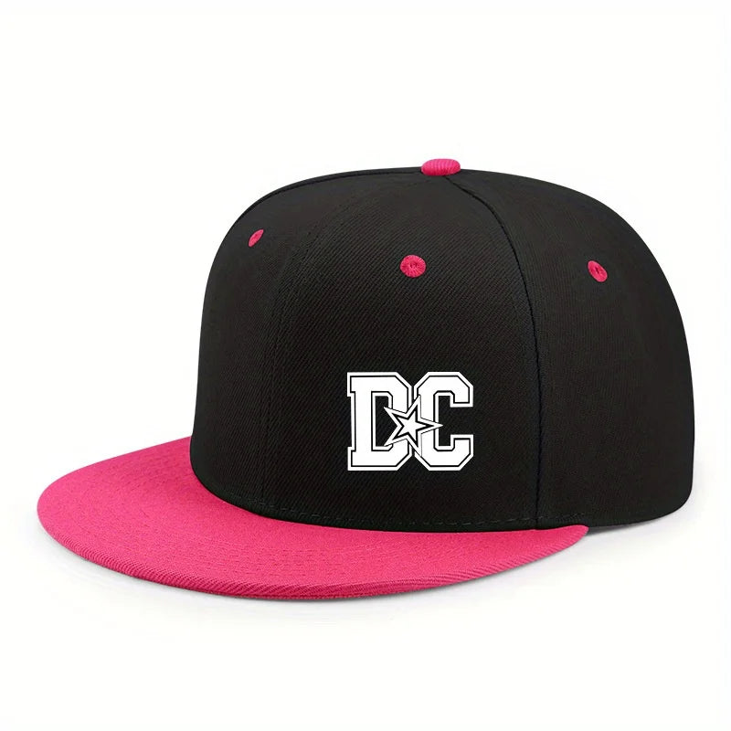 Letter Print Streetwear Adjustable Hip-Hop Snapback Cap