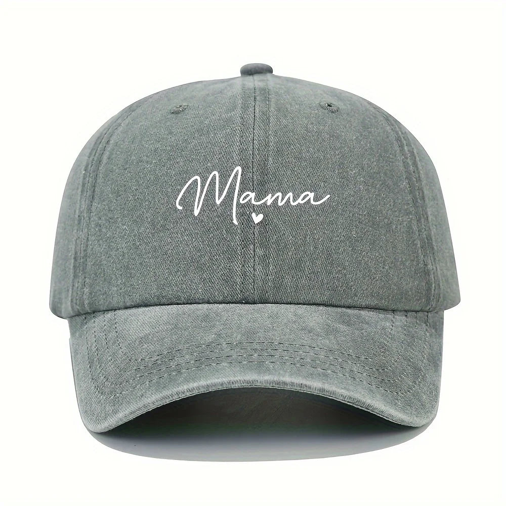 Mom Loves Patterned Printed Baseball Caps