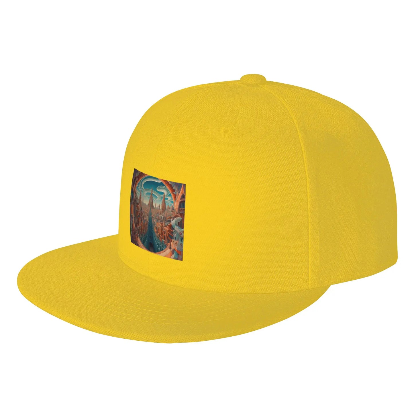 Fantasy Future City Scenic Snapback Cap