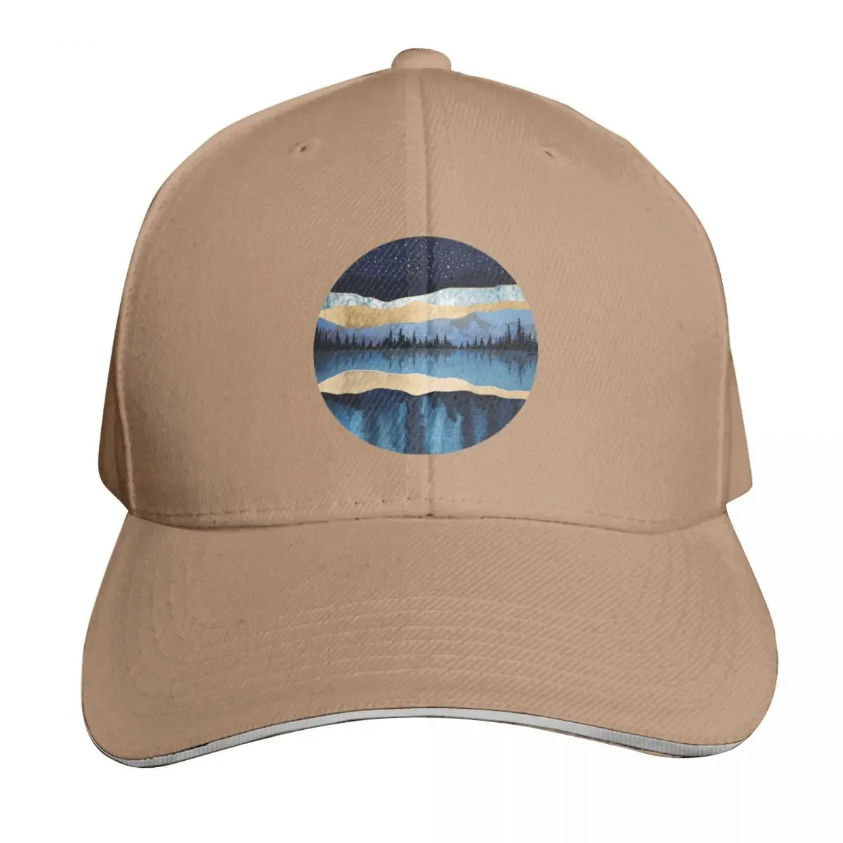 Midnight Lake Scenic Outdoor Baseball Cap