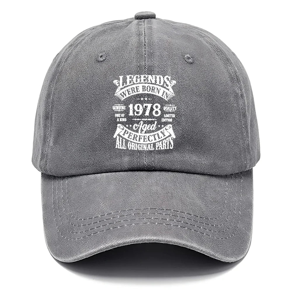 Vintage 1978 Printed Adjustable Baseball Cap