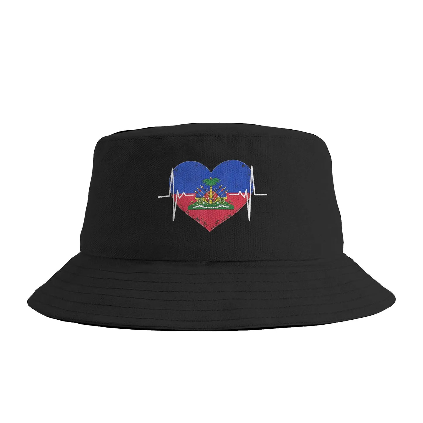 Haiti Outfit Haitian Flag Bucket Hat Summer Casual